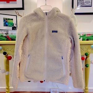 Patagonia pile hoody with shelled backing